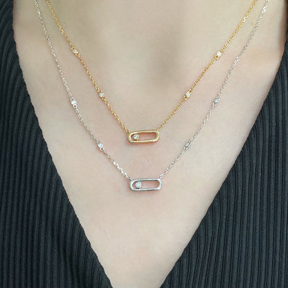[Miro ] MOVE UNO DIAMOND NECKLACE
