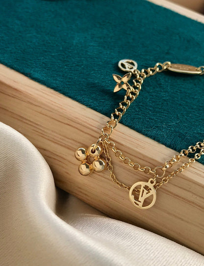 Miro BLOOMING PINK GOLD MOP BRACELET