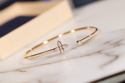 Miro IDYLLE GOLD OPEN BRACELET DIAMOND PAVED