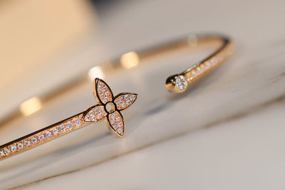 Miro IDYLLE GOLD OPEN BRACELET DIAMOND PAVED