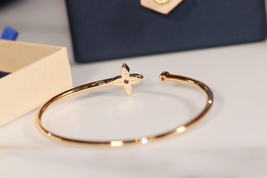 Miro IDYLLE GOLD OPEN BRACELET DIAMOND PAVED