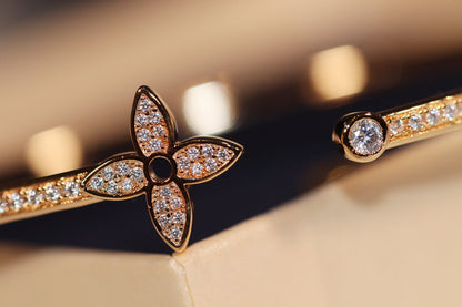Miro IDYLLE GOLD OPEN BRACELET DIAMOND PAVED