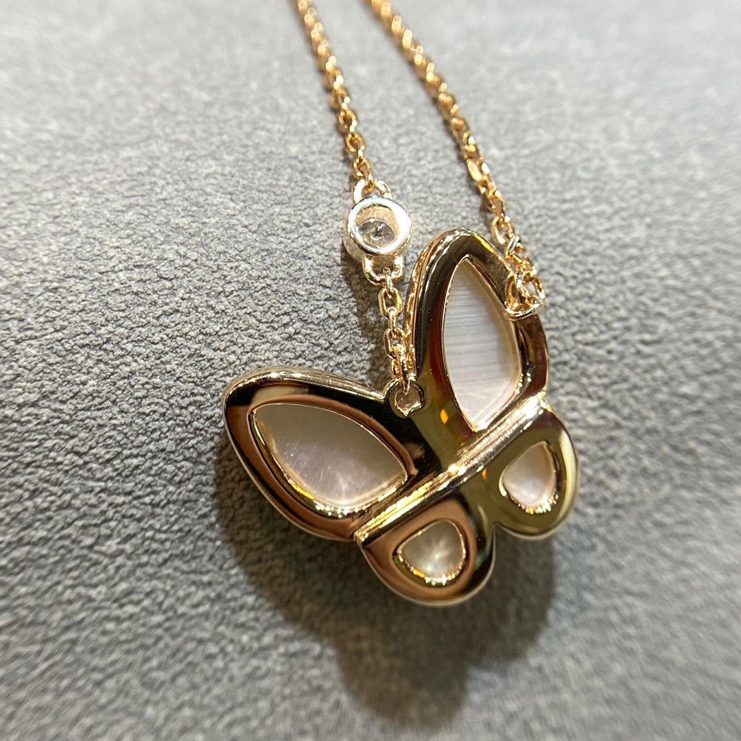 Miro BUTTERFLY MOP DIAMOND NECKLACE