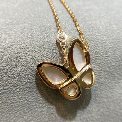 Miro BUTTERFLY MOP DIAMOND NECKLACE