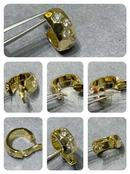 Miro BEE LOVE DIAMOND HOOP EARRINGS