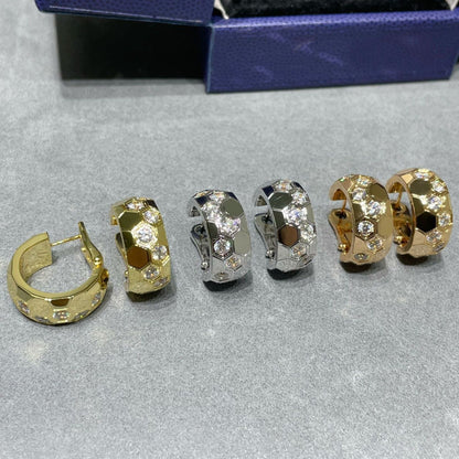 Miro BEE LOVE DIAMOND HOOP EARRINGS