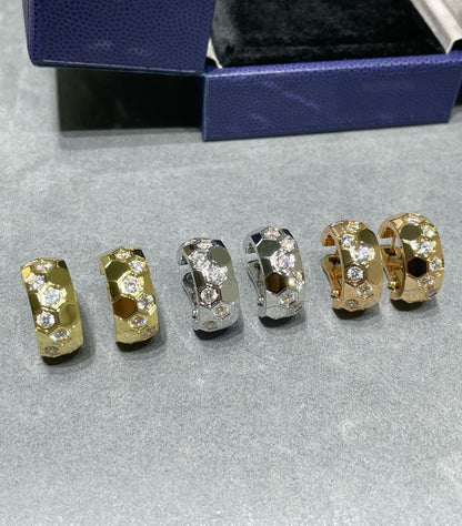 Miro BEE LOVE DIAMOND HOOP EARRINGS