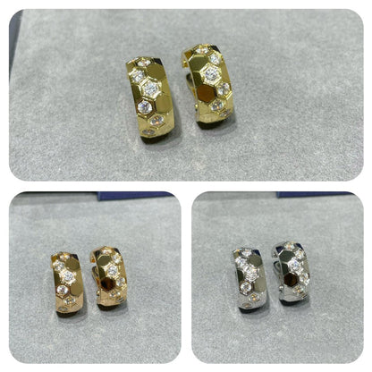 Miro BEE LOVE DIAMOND HOOP EARRINGS