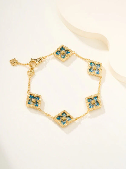 [Miro]B.C.L ENAMELED Five-Flower Bracelet£¨Various Colors)