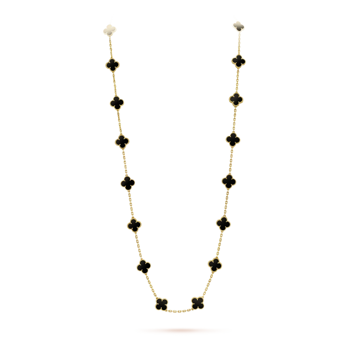 Miro CLOVER 20 MOTIFS ONYX NECKLACE