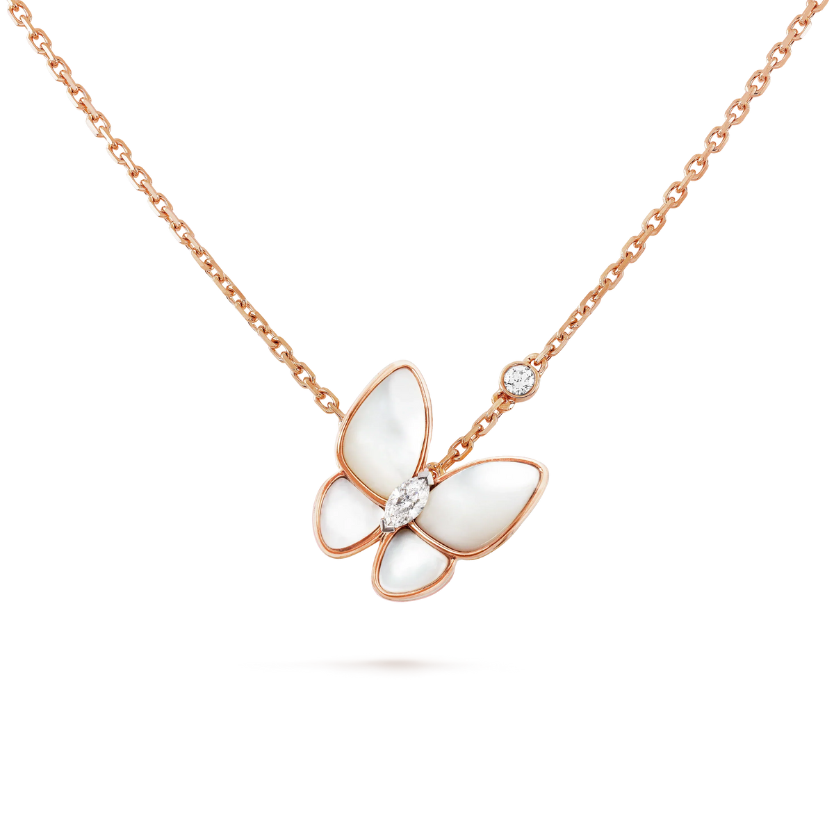 Miro BUTTERFLY MOP DIAMOND NECKLACE