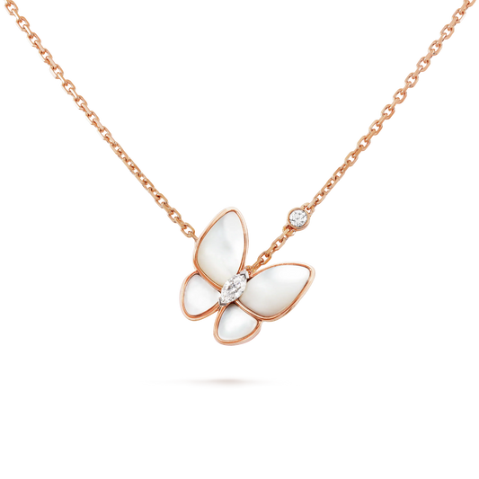Miro BUTTERFLY MOP DIAMOND NECKLACE