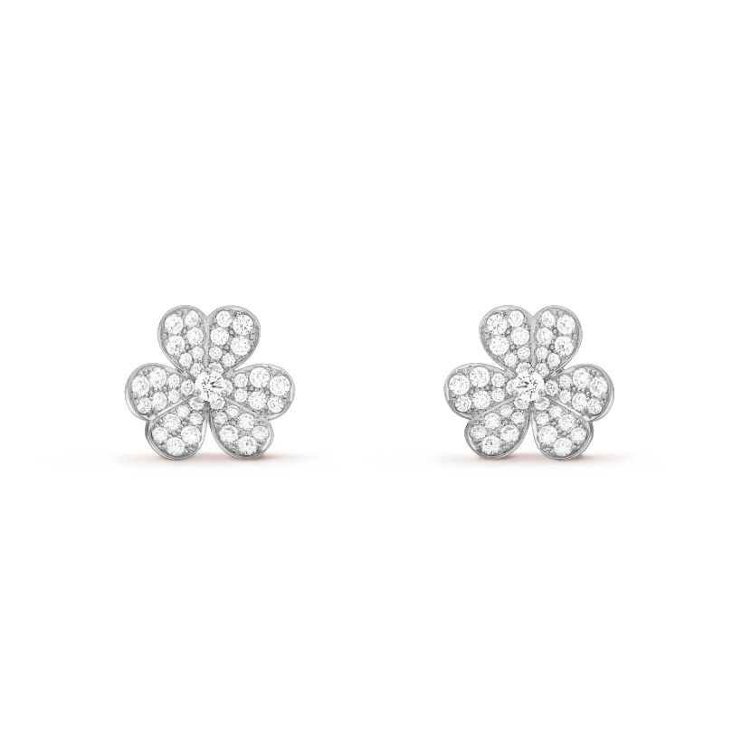 Miro CLOVER COMOS DIAMOND EARRINGS SILVER