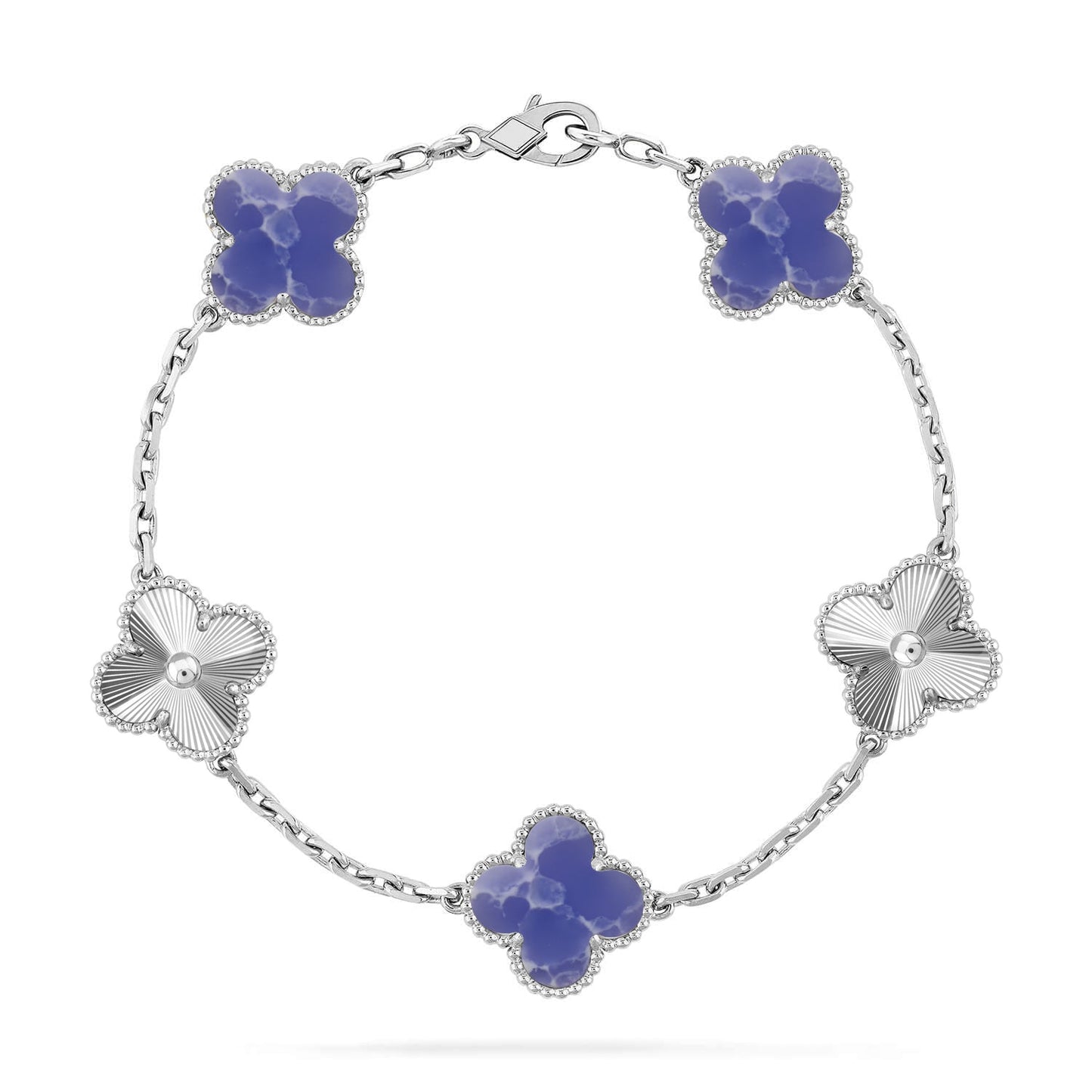 [Miro ]New CLOVER 5 MOTIF BLUE VEINS BRACELET COLLECTION