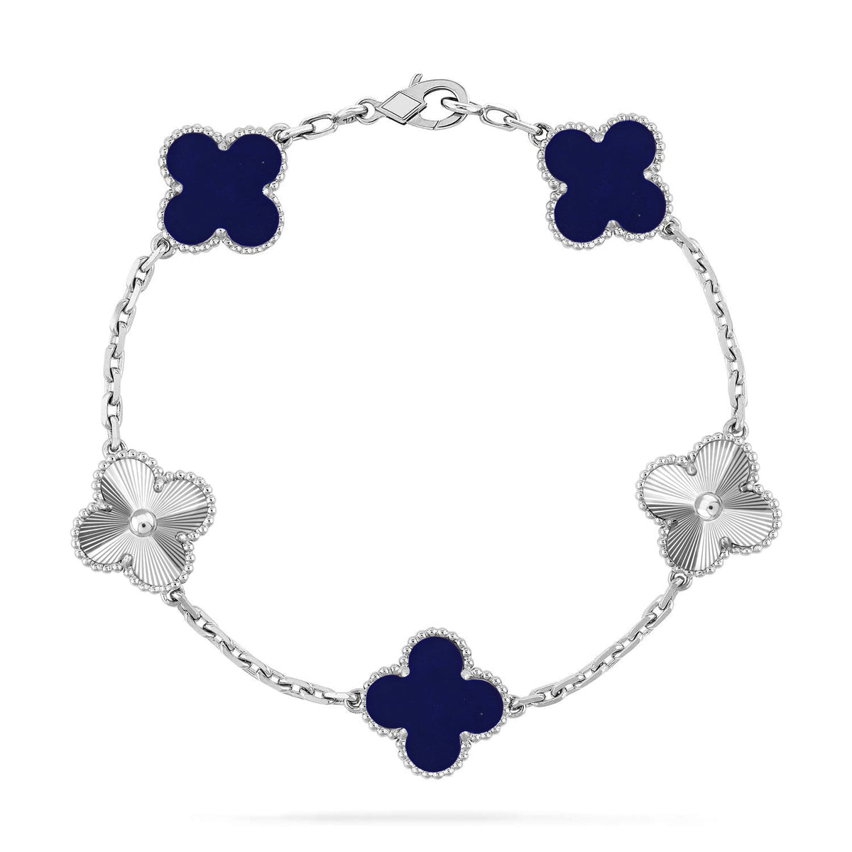 [Miro ]New CLOVER 5 MOTIF LAPIS LAZULI BRACELET COLLECTION