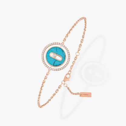[Miro ]  MOVE TURQUOISE PINK GOLD DIAMOND BRACELET