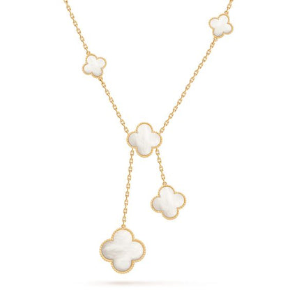 Miro CLOVER MOTHER OF PEARL NECKLACE 6 MOTIF