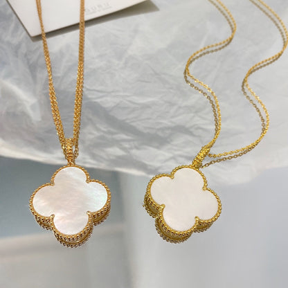 Miro CLOVER 25MM MOP LARGE PENDANT NECKLACE