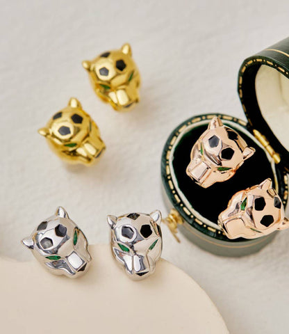 [Miro ] CHRRTAH-PRINT STUD EARRINGS, THREE COLORS