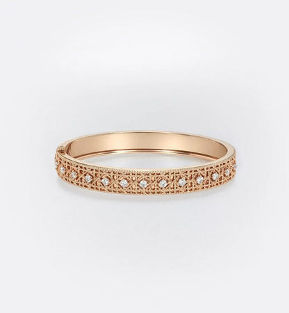 [Miro ] 2026 WOVEN-PATTERN BRACELET SET WITH FULL DIAMOND INLAY THREE-COLORS