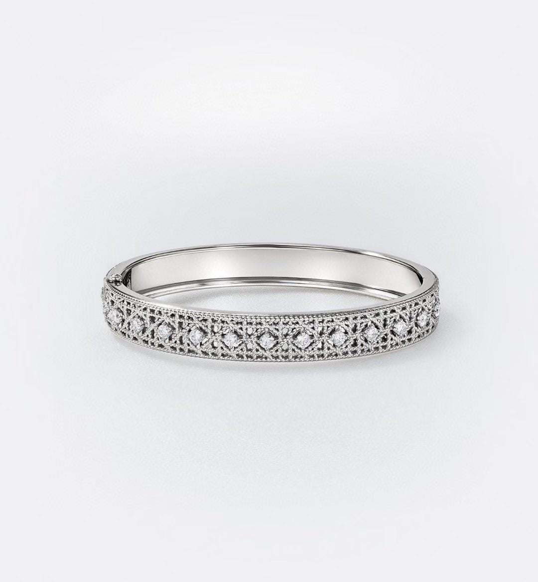 [Miro ] 2026 WOVEN-PATTERN BRACELET SET WITH FULL DIAMOND INLAY THREE-COLORS