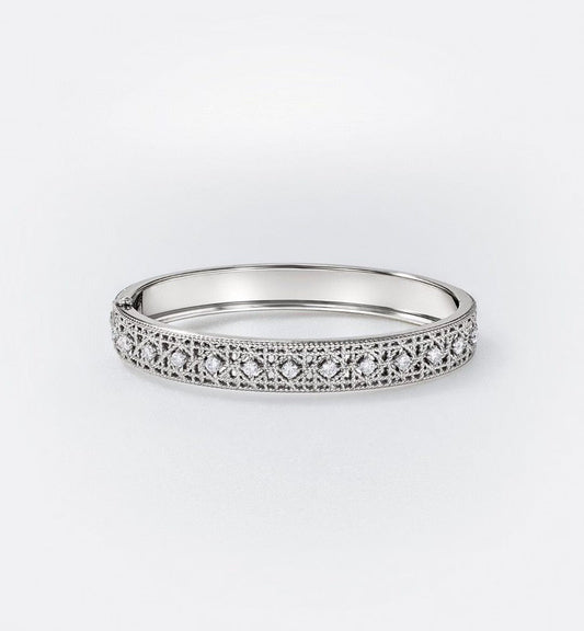 [Miro ] 2026 WOVEN-PATTERN BRACELET SET WITH FULL DIAMOND INLAY THREE-COLORS