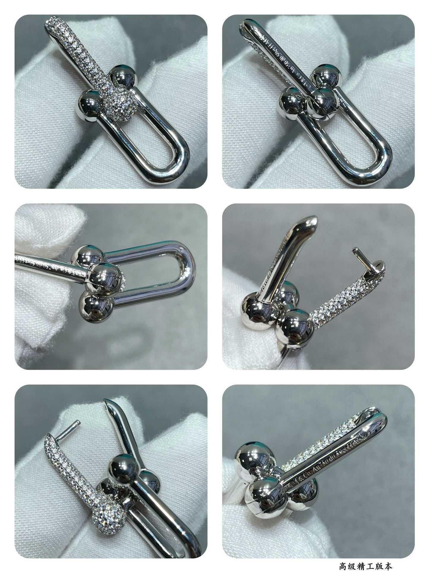 [Miro ] TF U-shaped diamond earrings