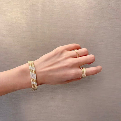 [Miro ]  PERLEE DIAMOND BRACELET ,5-ROW DIAMOND-SET DESIGN