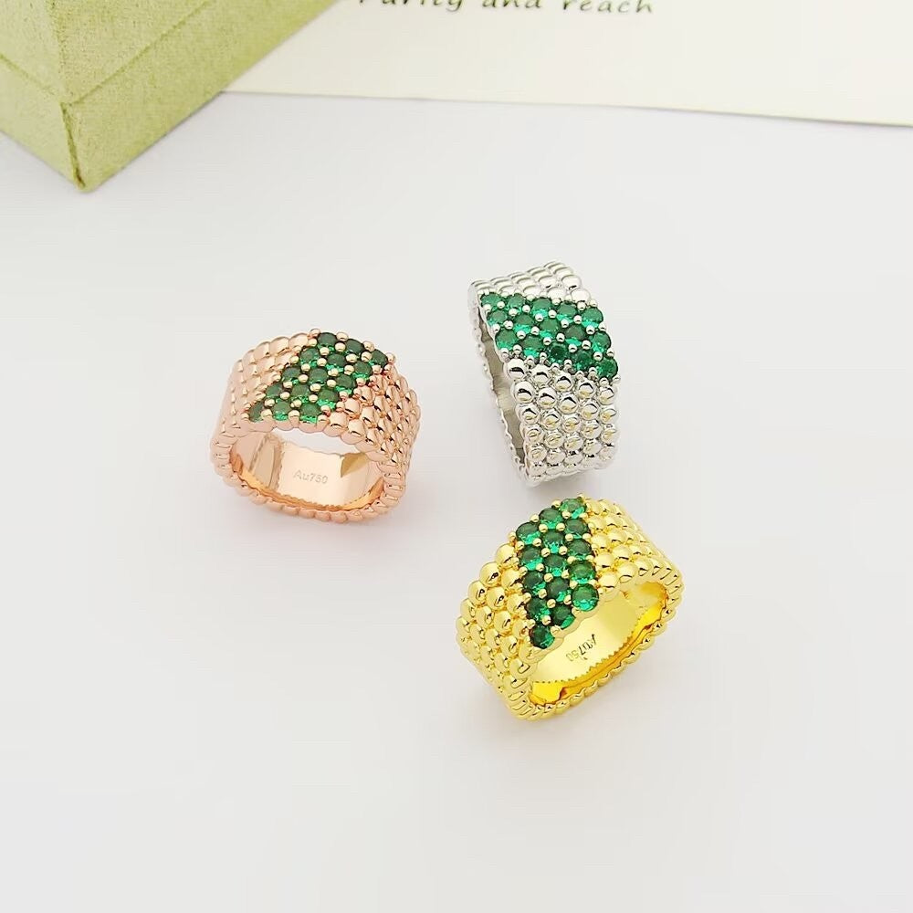 [Miro ]  PERLEE DIAMOND RING ,5-ROW DIAMOND-SET DESIGN