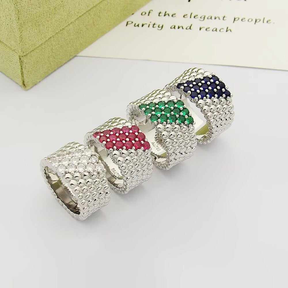 [Miro ]  PERLEE DIAMOND RING ,5-ROW DIAMOND-SET DESIGN