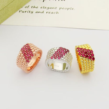 [Miro ]  PERLEE DIAMOND RING ,5-ROW DIAMOND-SET DESIGN
