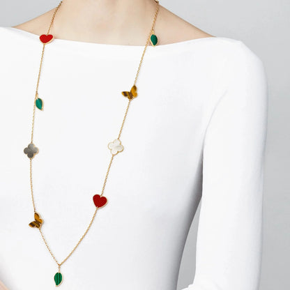 [Miro ] Lucky Alhambra Long Necklace-12 Designs
