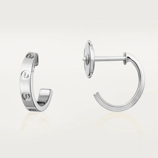 Miro LOVE EARRINGS 2.65MM SILVER