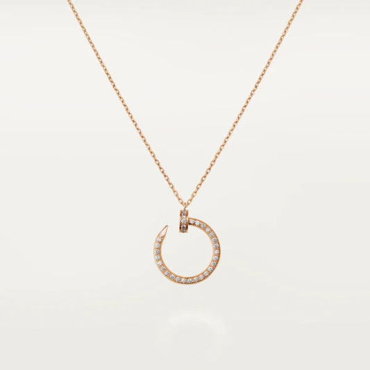 Miro JUSTE NECKLACE PINK GOLD DIAMONDS