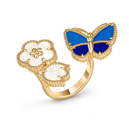 [Miro ] 2026 NEW MODEL SPRING LUCKY 3 MOTIF GOLD RING