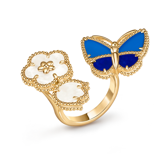 [Miro ] 2026 NEW MODEL SPRING LUCKY 3 MOTIF GOLD RING