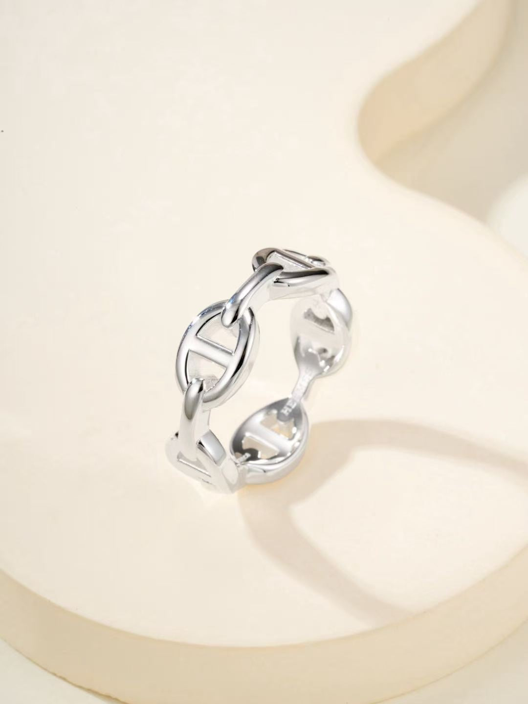 [Miro ]HM Pig Nose Silver Ring
