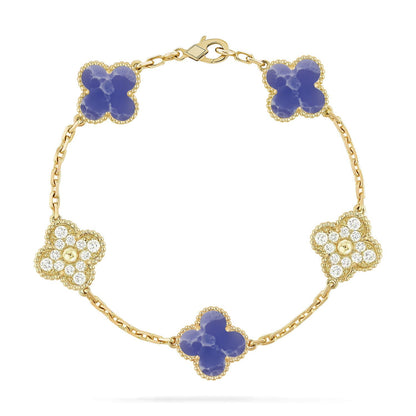 [Miro ]New CLOVER 5 MOTIF BLUE VEINS BRACELET COLLECTION