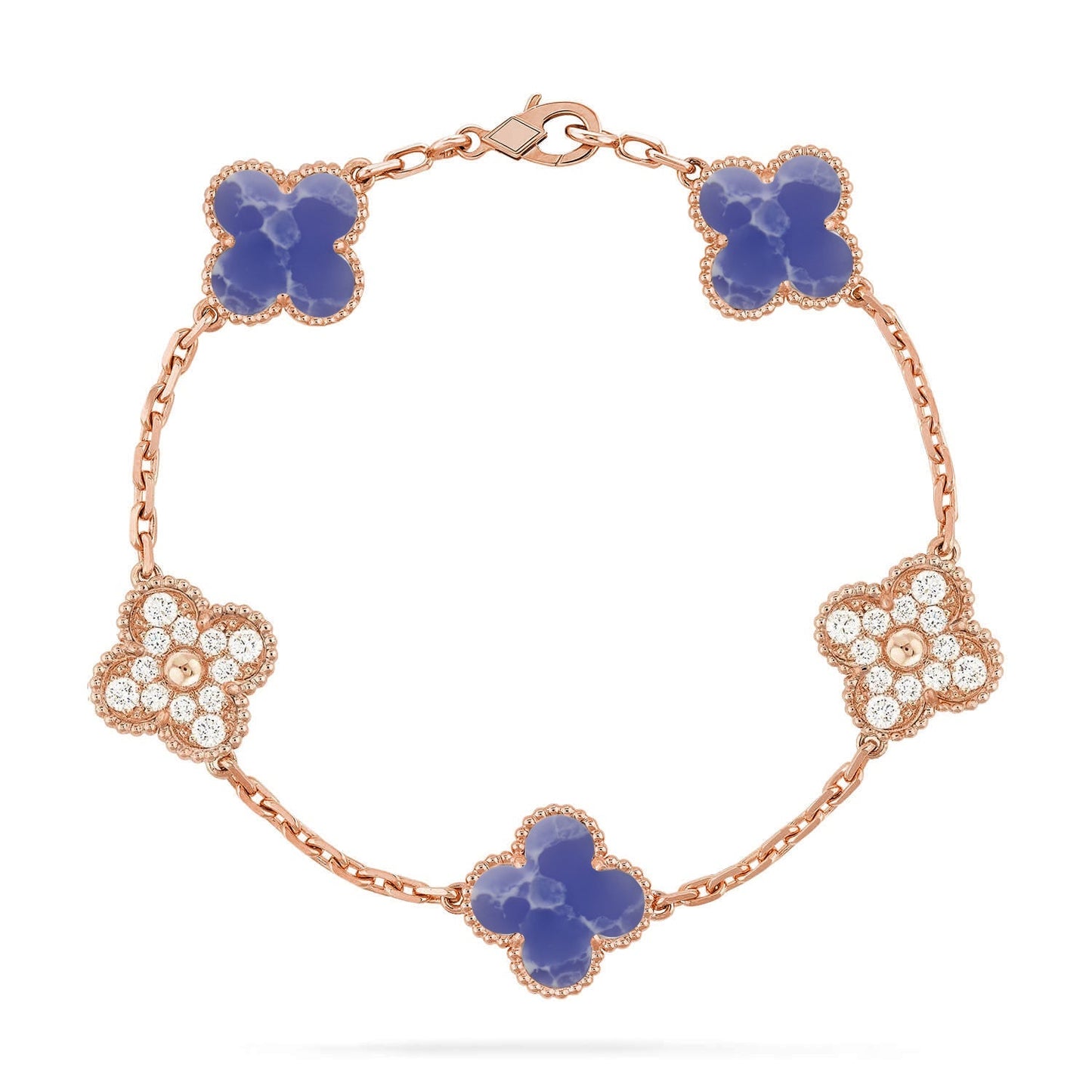 [Miro ]New CLOVER 5 MOTIF BLUE VEINS BRACELET COLLECTION