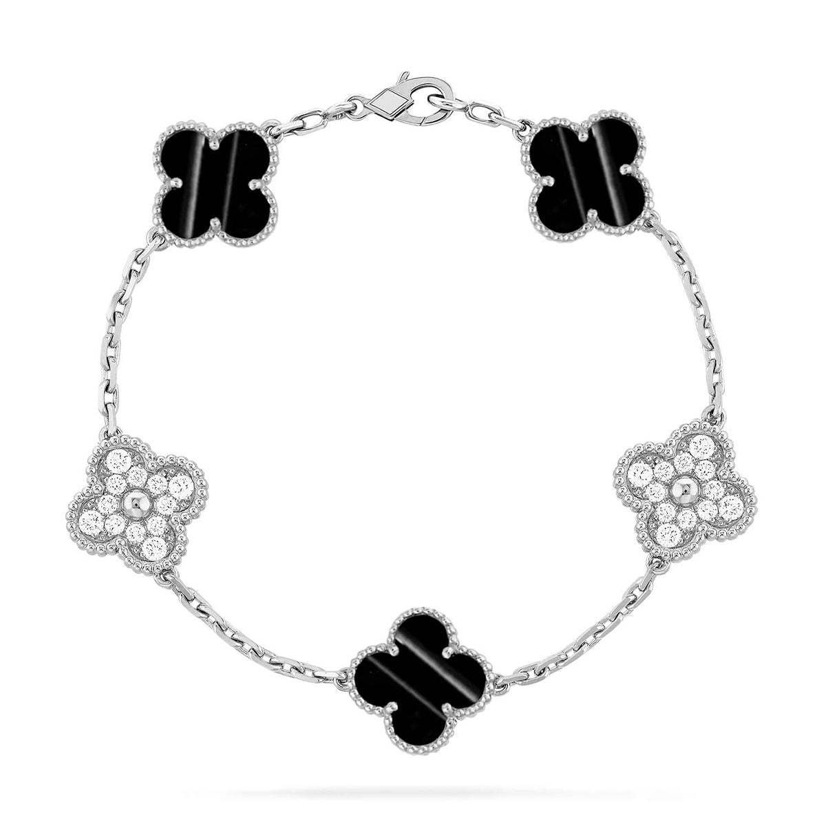 [Miro ]New  CLOVER 5 MOTIF PULSAR STONE BRACELET COLLECTION