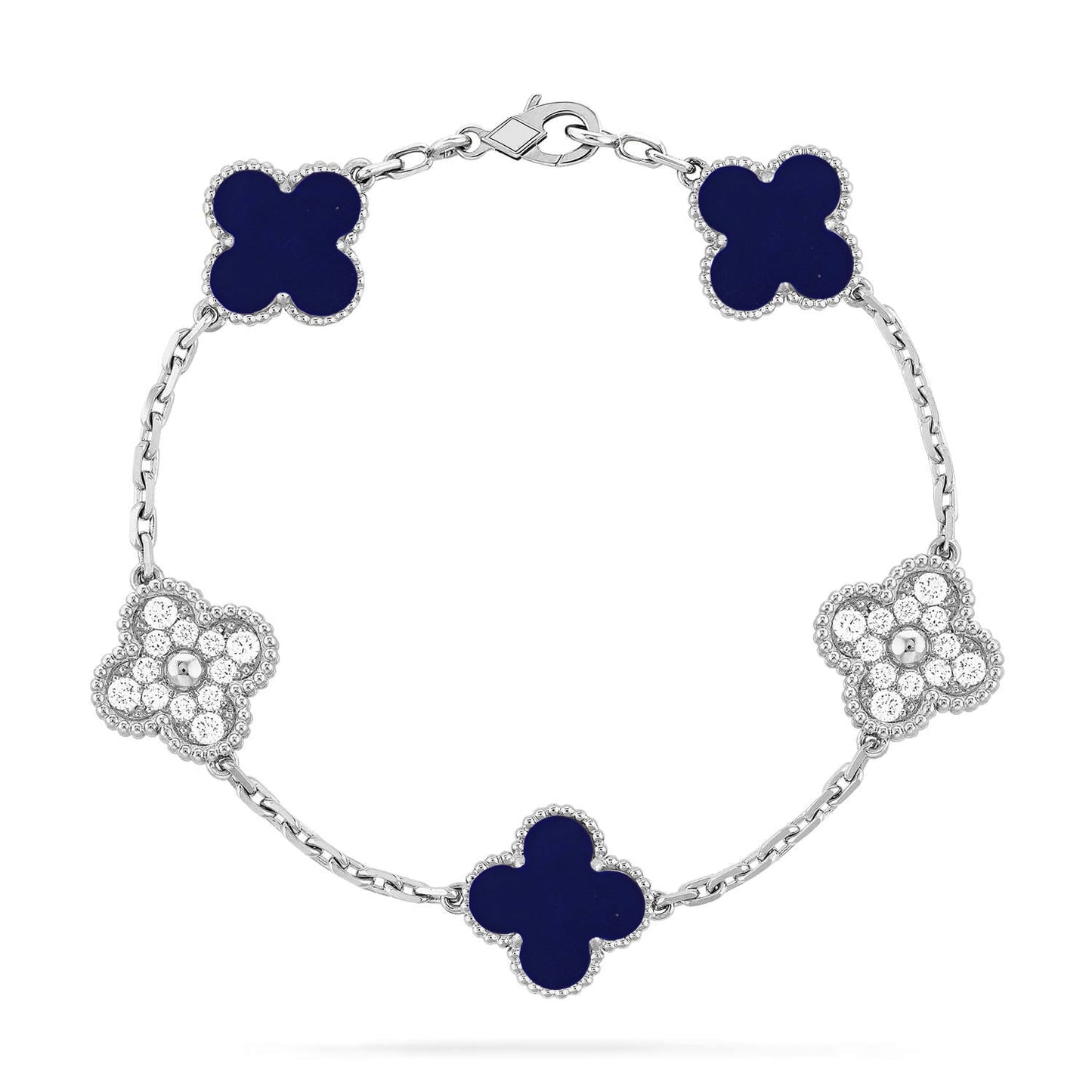 [Miro ]New CLOVER 5 MOTIF LAPIS LAZULI BRACELET COLLECTION