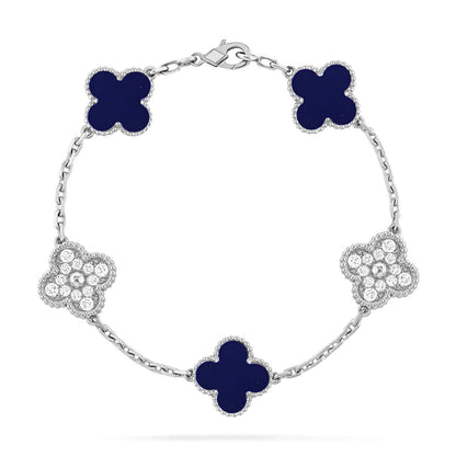 [Miro ]New CLOVER 5 MOTIF LAPIS LAZULI BRACELET COLLECTION
