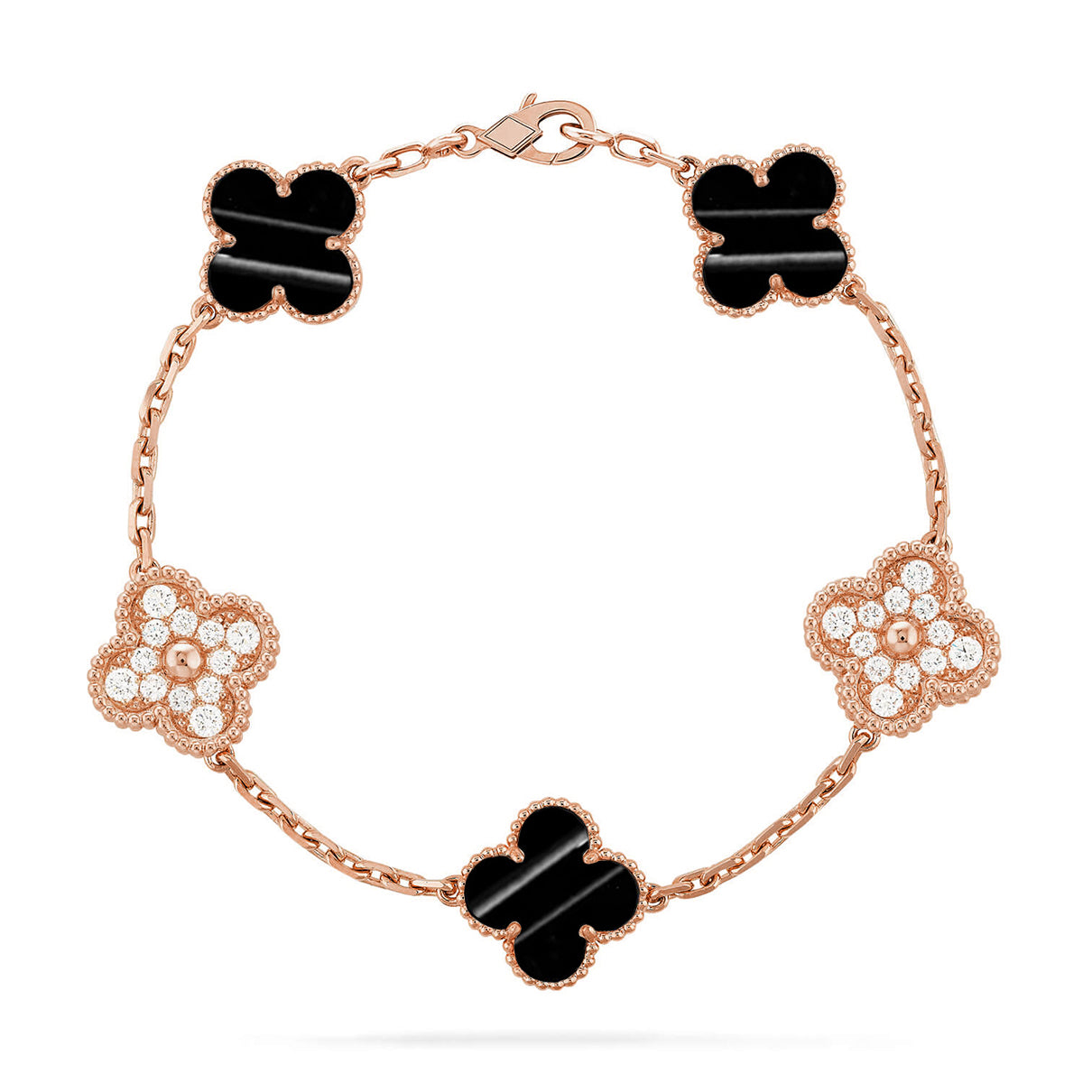 [Miro ]New  CLOVER 5 MOTIF PULSAR STONE BRACELET COLLECTION