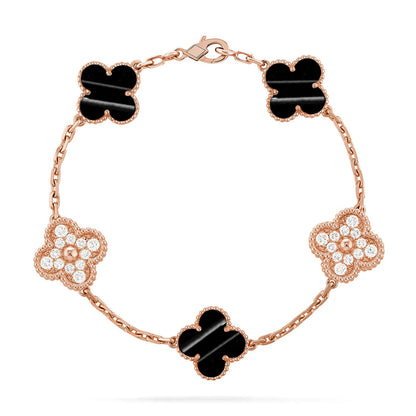 [Miro ]New  CLOVER 5 MOTIF PULSAR STONE BRACELET COLLECTION