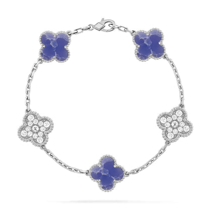 [Miro ]New CLOVER 5 MOTIF BLUE VEINS BRACELET COLLECTION