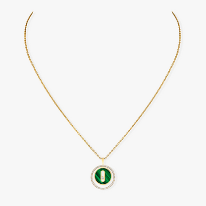 [Miro ]  MOVE 1 DIAMOND MALACHITE GOLD DIAMOND NECKLACE