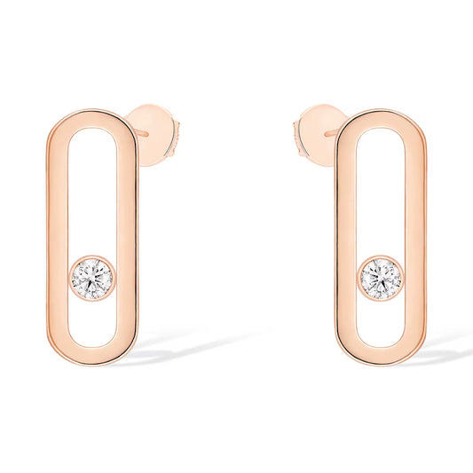 [Miro ] MOVE UNO SMALL 1 DIAMOND EARRINGS