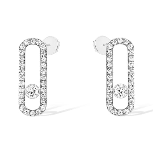 [Miro ] MOVE UNO STUD DIAMOND PAVED EARRINGS