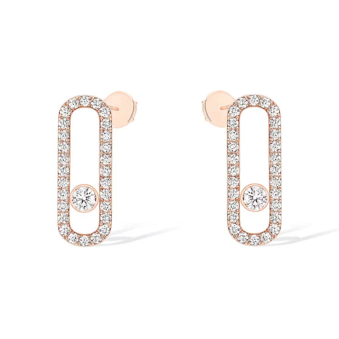 [Miro ] MOVE UNO STUD DIAMOND PAVED EARRINGS
