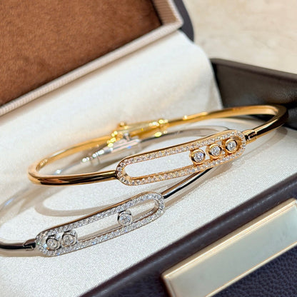 [Miro ]Move Pavé Diamond Bangle Bracelet M